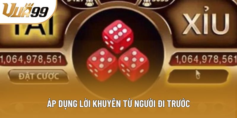 Áp dụng lời khuyên từ người đi trước